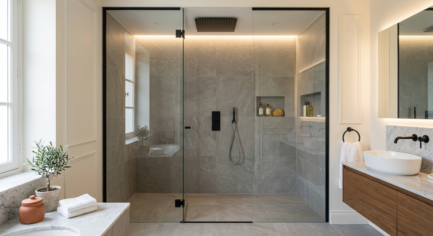 rénovation salle de bain douche italienne Sarcelles